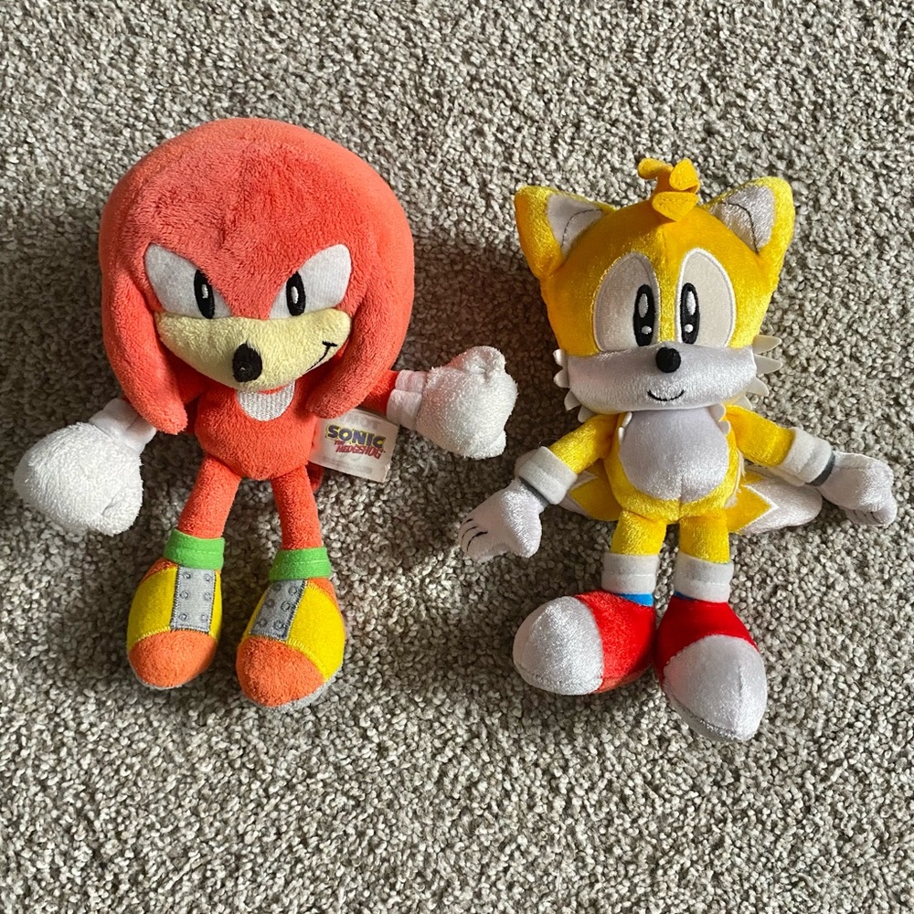 Sonic Plush Doll Knuckles and Tails